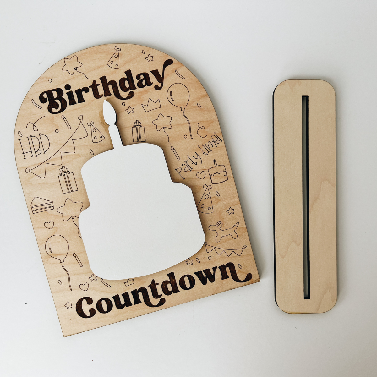 birthday countdown sign