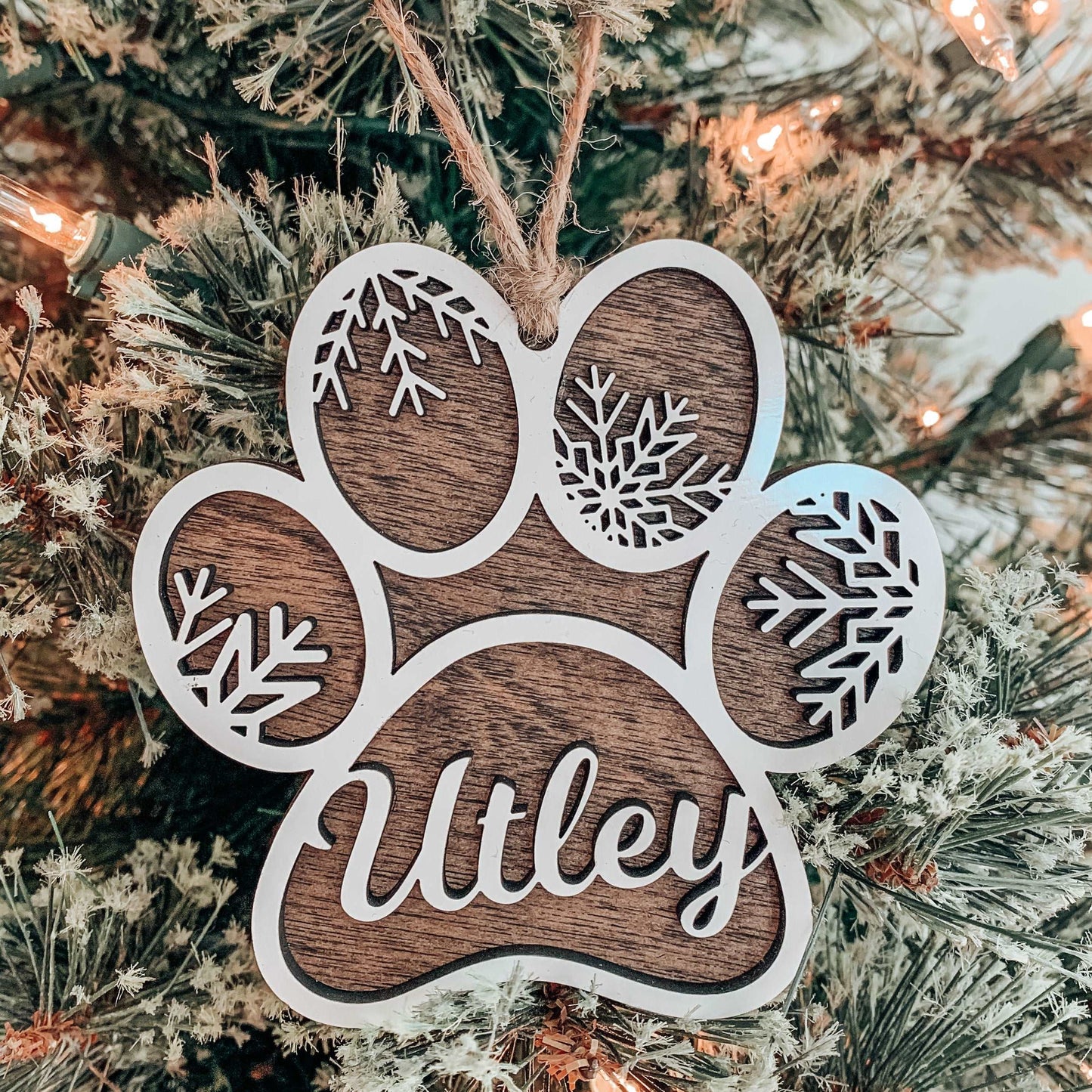 Dog Paw Ornament