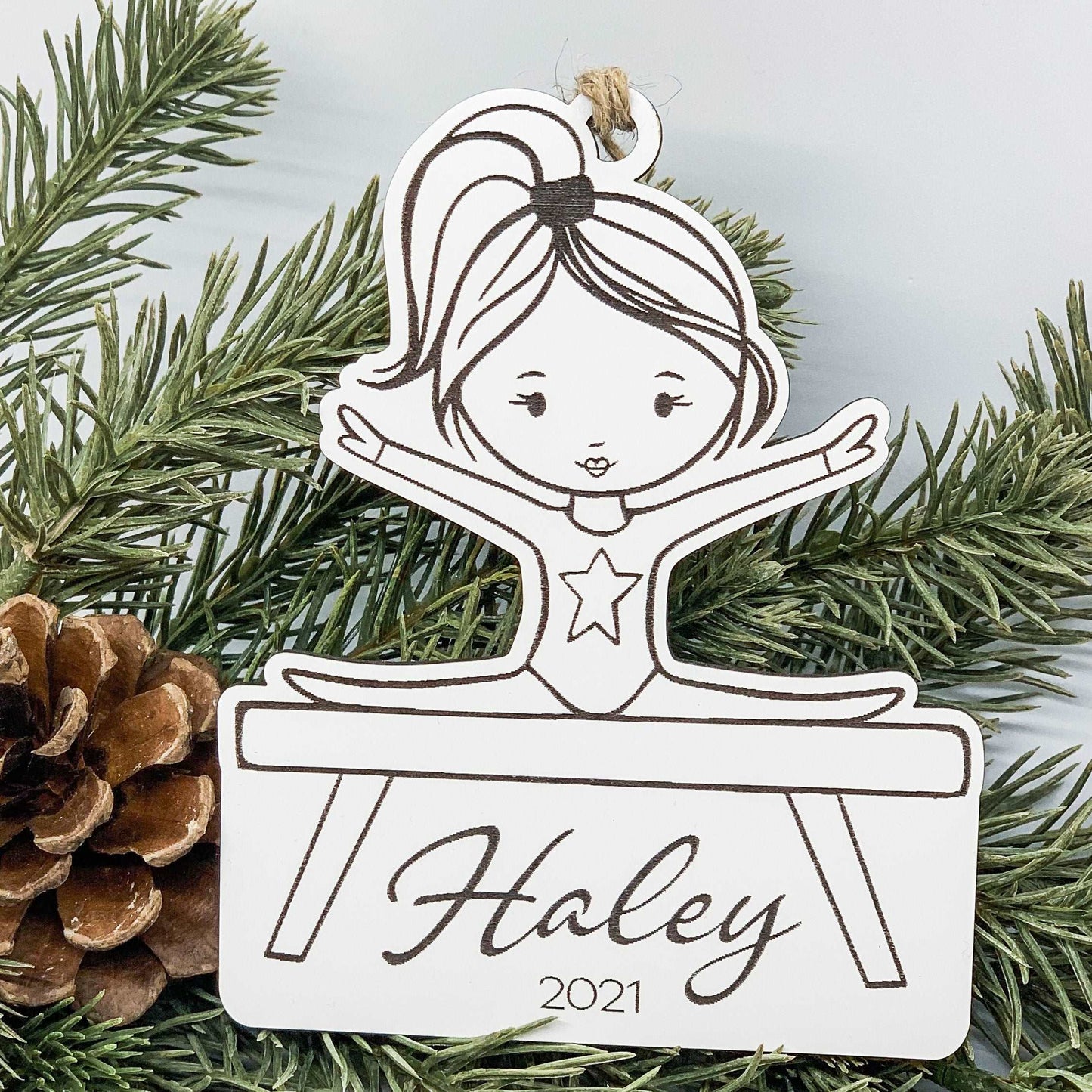 Gymnast Ornament - Sea Pine Designs