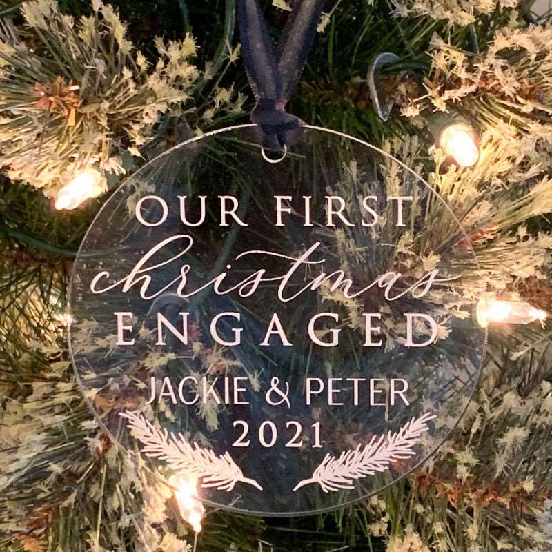 First Christmas Engaged Ornament