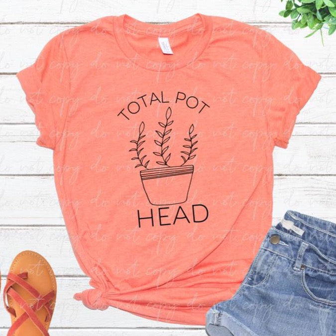 pot head plant shirt TOTAL POT HEAD Tee