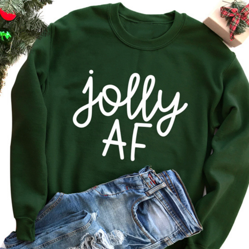 JOLLY AF Sweatshirt - Sea Pine Designs