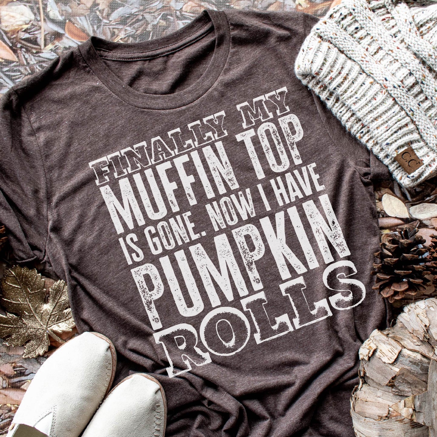 MUFFIN TOPS PUMPKIN ROLLS Tee - Sea Pine Designs