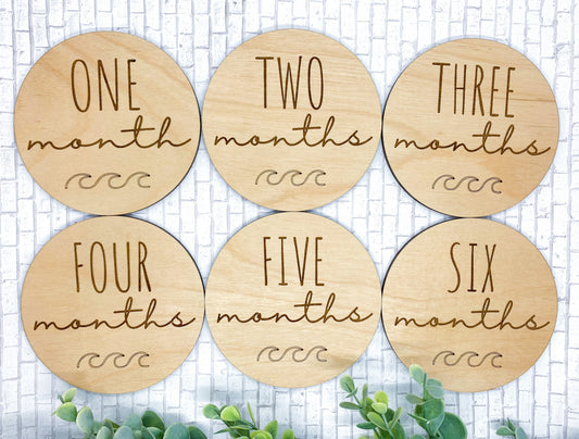 Ocean Wave Monthly Milestone Set - Sea Pine Designs