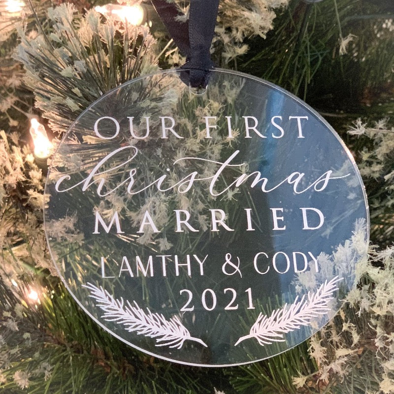 First Christmas Married Ornament
