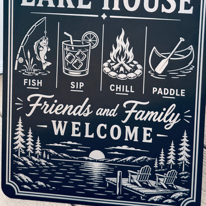 Lake House Outdoor Sign