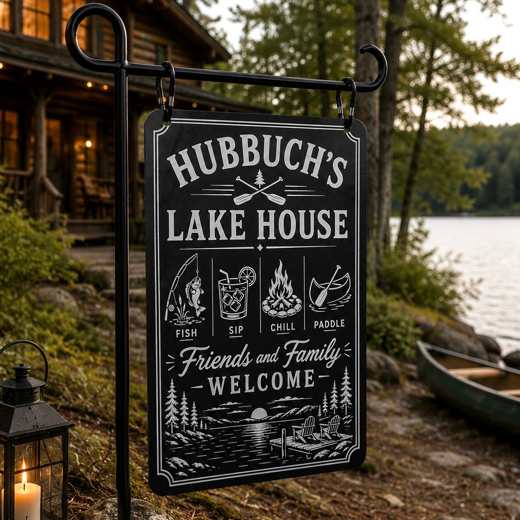 Lake House Outdoor Sign