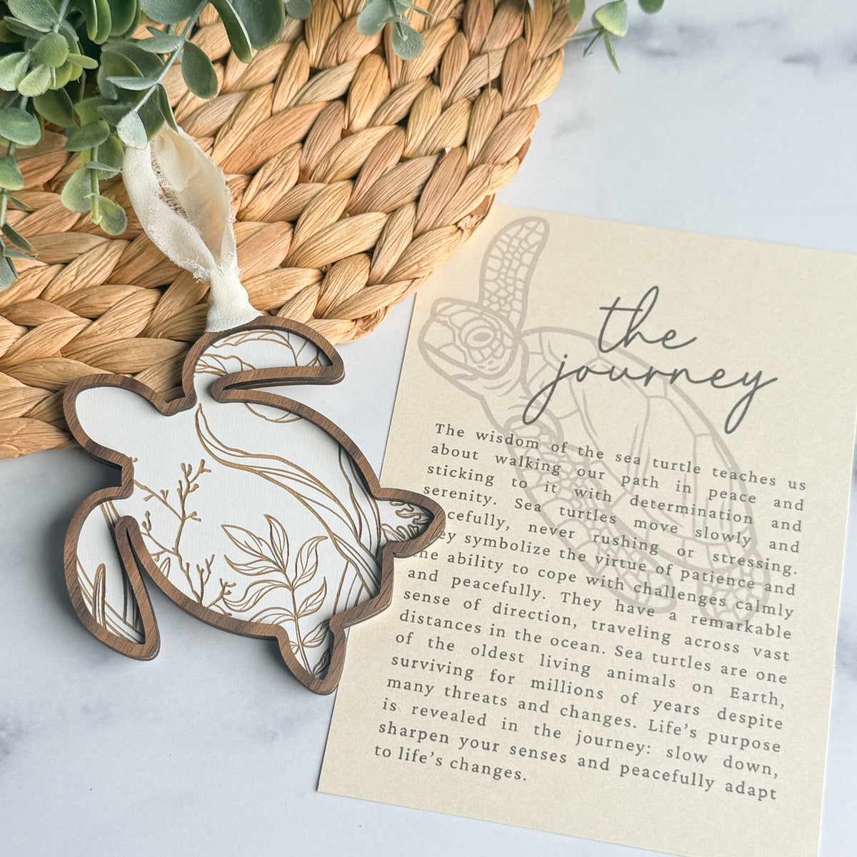 Story Card Ornament: The Journey (Sea Turtle)