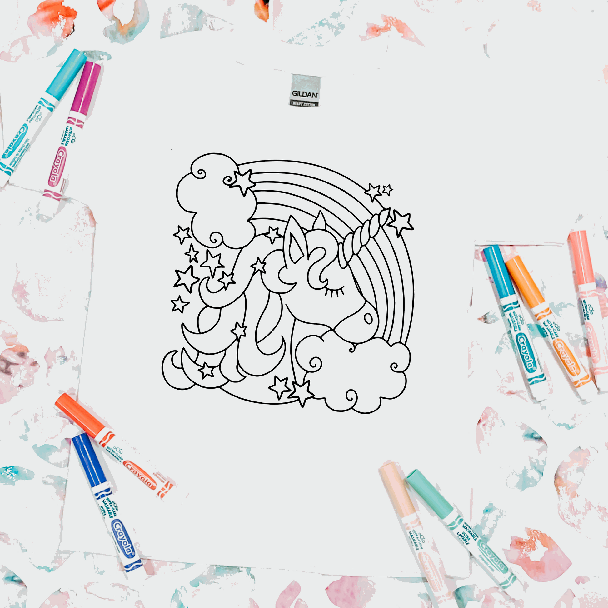 Coloring Tee: Believe In Magic