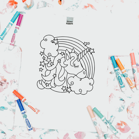 Coloring Tee: Believe In Magic