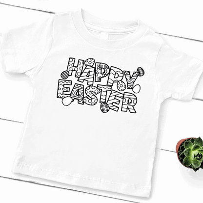 Coloring Tee: Happy Easter - Sea Pine Designs