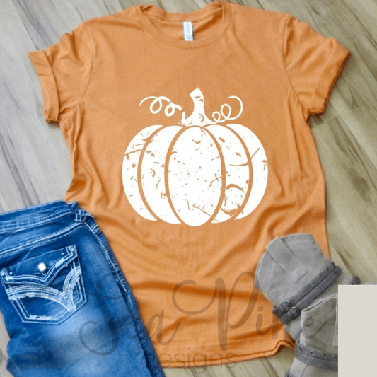 DISTRESSED PUMPKIN Tee - Sea Pine Designs