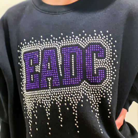 EADC Rhinestone Drip Crewneck