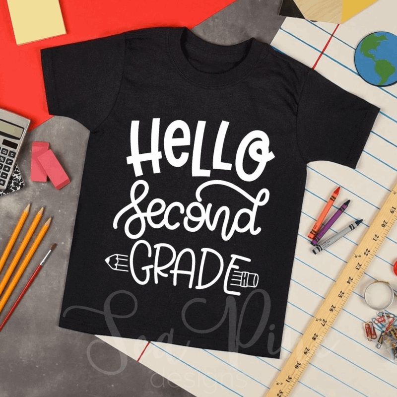 HELLO SECOND GRADE Tee - Sea Pine Designs