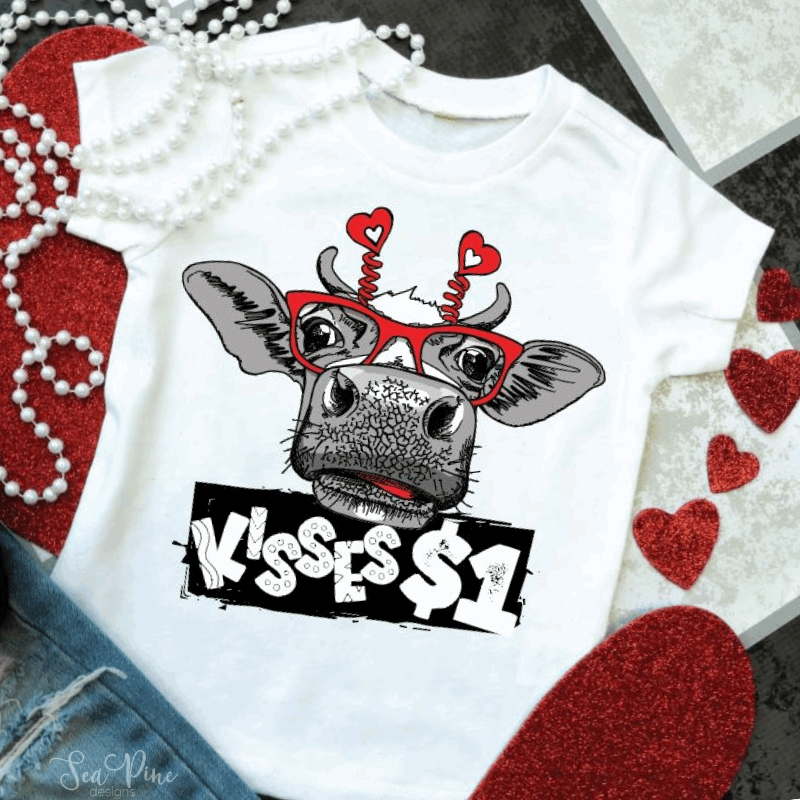 COW KISSES Tee - Sea Pine Designs