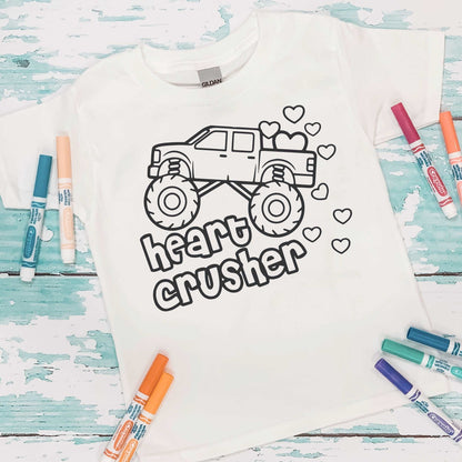 Coloring Tee: Heart Crusher