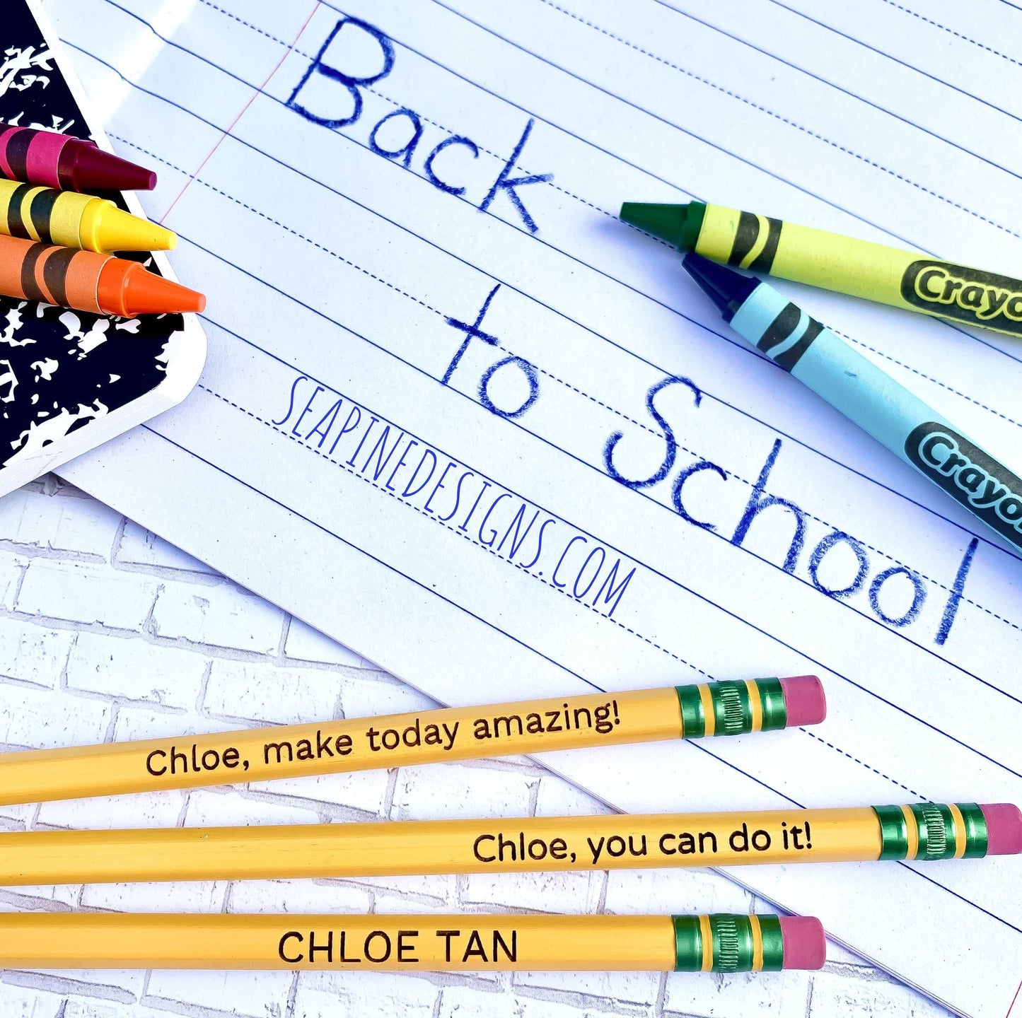 Engraved Pencils - Sea Pine Designs