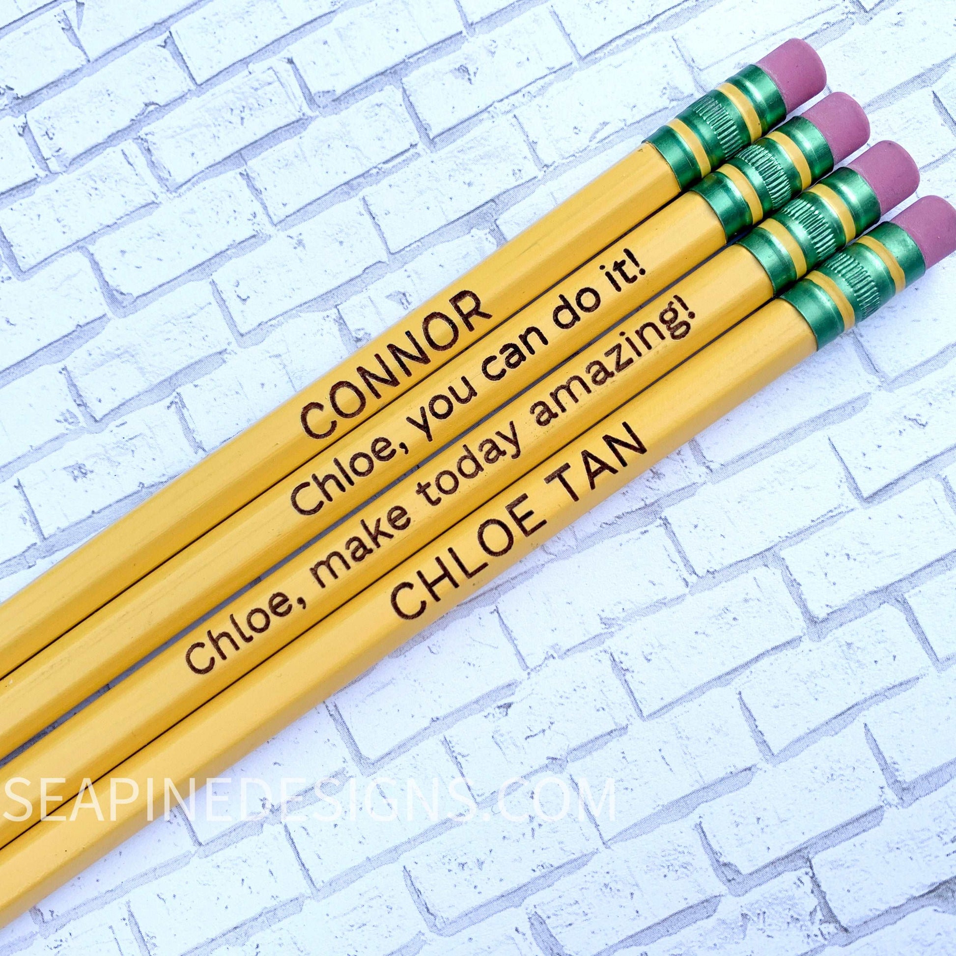 Engraved Pencils - Sea Pine Designs