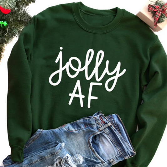 JOLLY AF Sweatshirt - Sea Pine Designs
