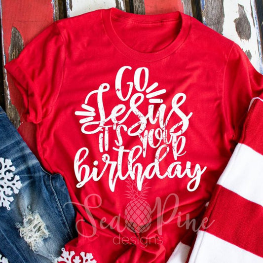 GO JESUS IT'S YOUR BIRTHDAY Tee - Sea Pine Designs
