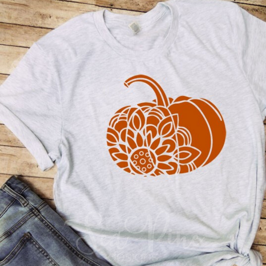 SUNFLOWER PUMPKIN Tee - Sea Pine Designs
