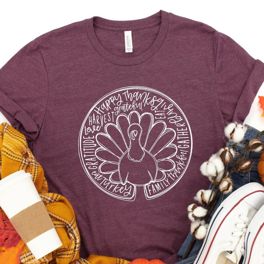 TURKEY WOBBLE Tee - Sea Pine Designs