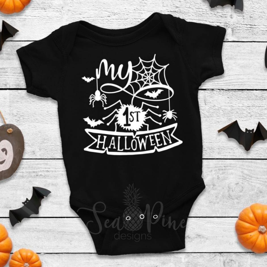 MY FIRST HALLOWEEN [Infant Bodysuit] - Sea Pine Designs