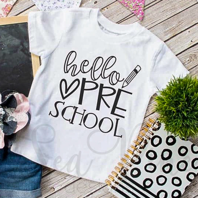 HELLO PRESCHOOL Tee - Sea Pine Designs