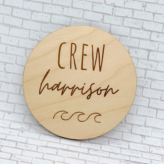 Ocean Wave Name Round - Sea Pine Designs