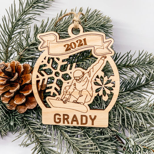 Snowboarder Ornament - Sea Pine Designs